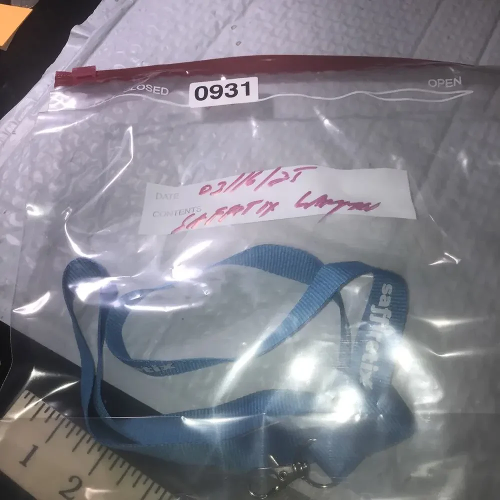 SAFFIRETIX Turquoise Lanyard